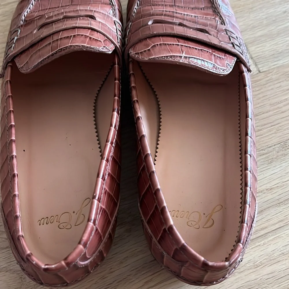 J Crew Croc style loafers 7 - Picture 2 of 4